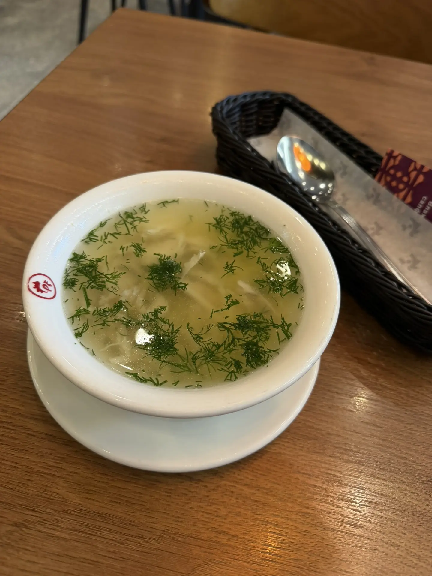 На обед у меня куриный супчик