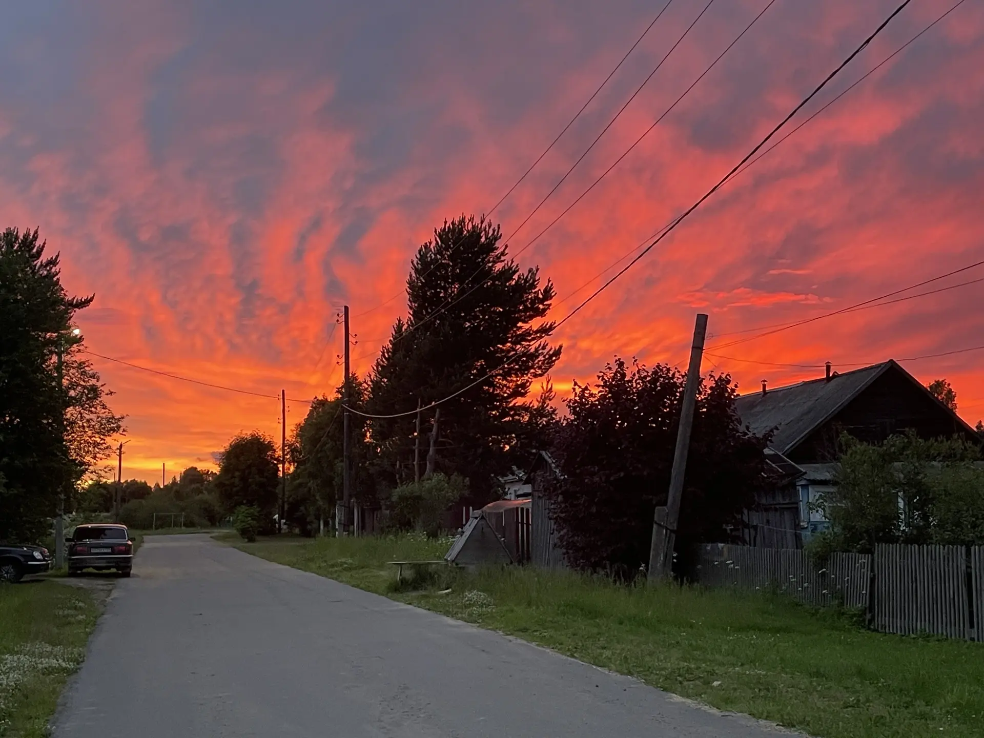 Небо в огне😍😍😍