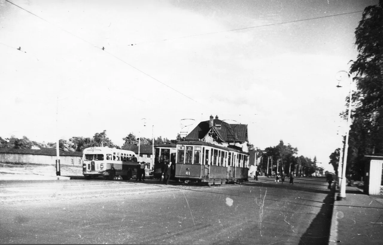 1954.Проспект Энгельса.
Автор: Ф.А. Белокуров