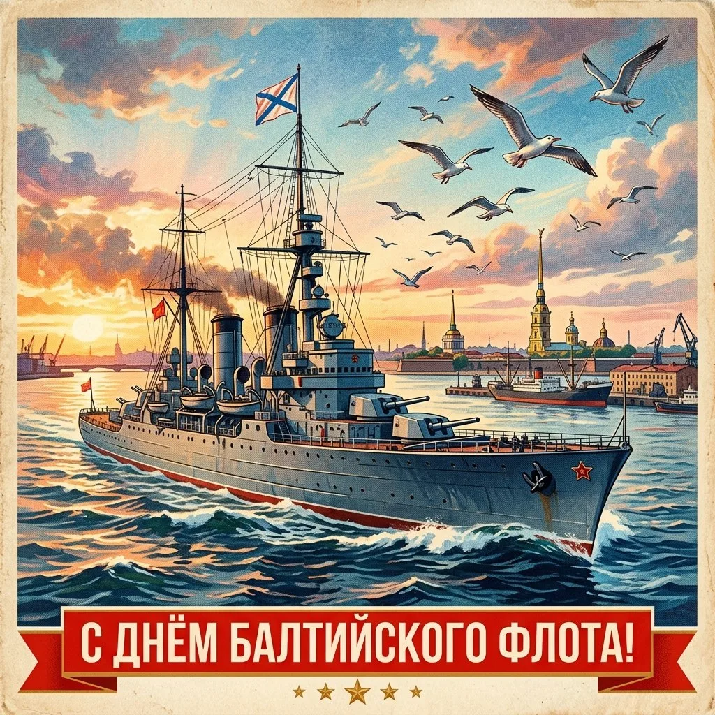 С добрым утром, Кудрово! ⚓️  Сегодня город встречает День Балтийского флота — праздник силы, истории