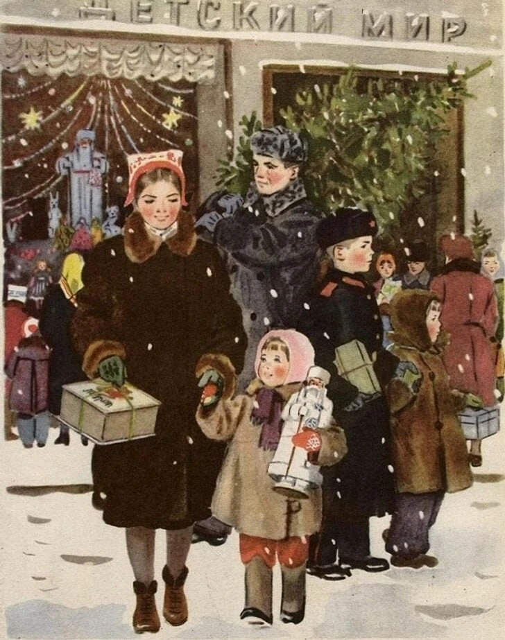 🎄Новый год в картинах русских художников  🍊 Николай Витинг. Снежок идёт 🍊Татьяна Еремина. Преднового