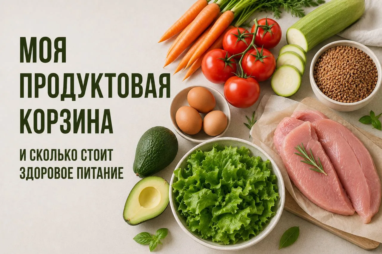 Моя продуктовая корзина и сколько стоит здоровое питание  Здоровое питание дорого - это застряло у в