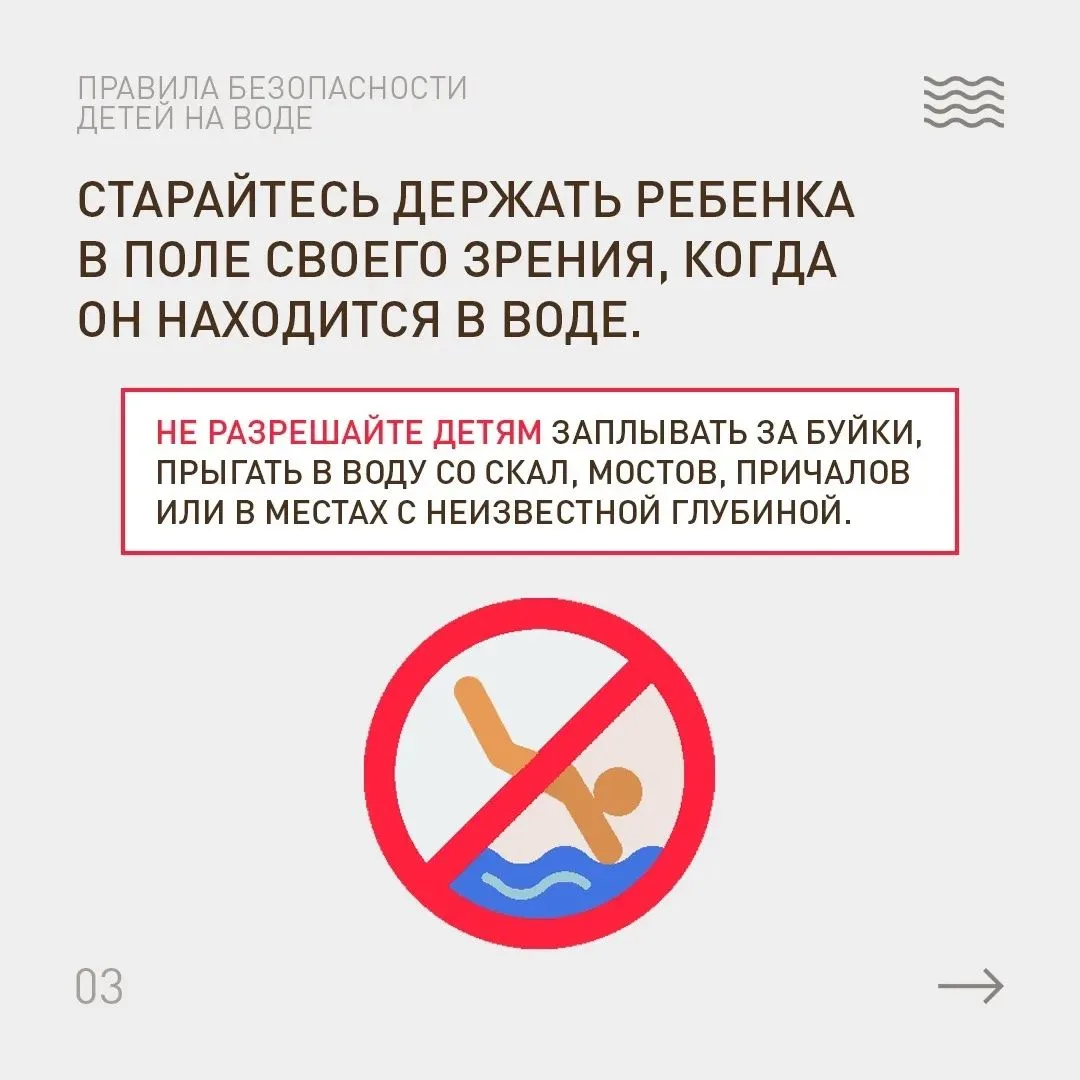 Родители! Будьте бдительны! Не оставляйте детей без присмотра во время купания в речке или водоеме!