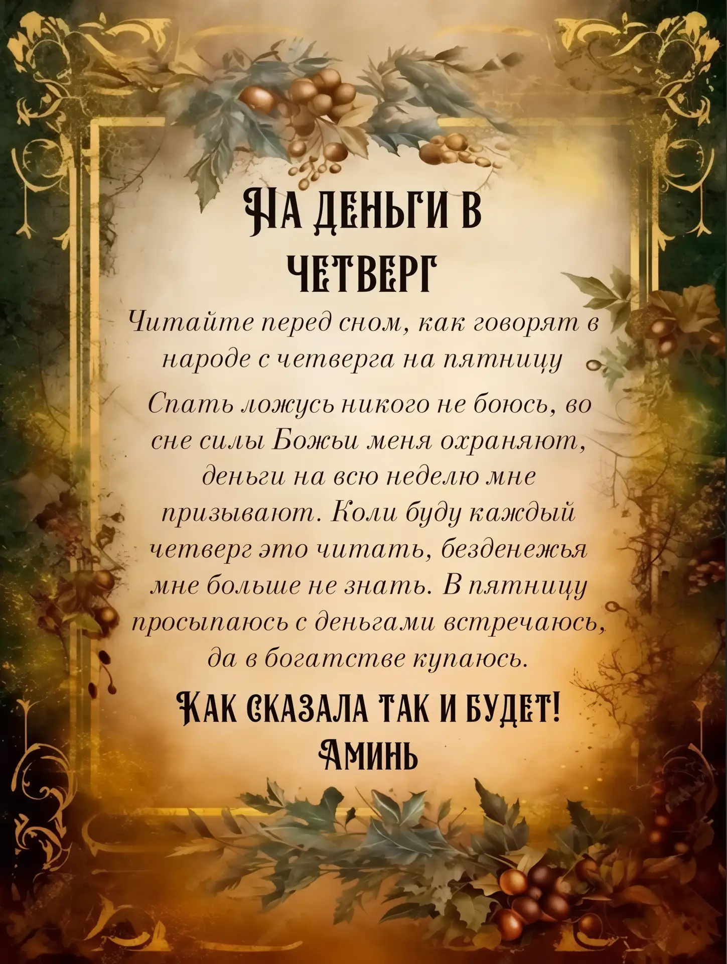 Читайте перед сном! Аминь!🙏

Спасибо за реакции 🔥👍❤️

Большая книга знаний📚