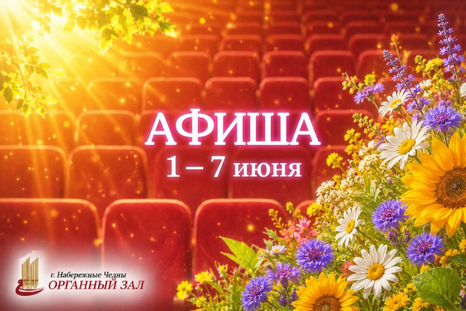 ☀️🌿🌸 Дорогие друзья! Афиша первой недели лета!