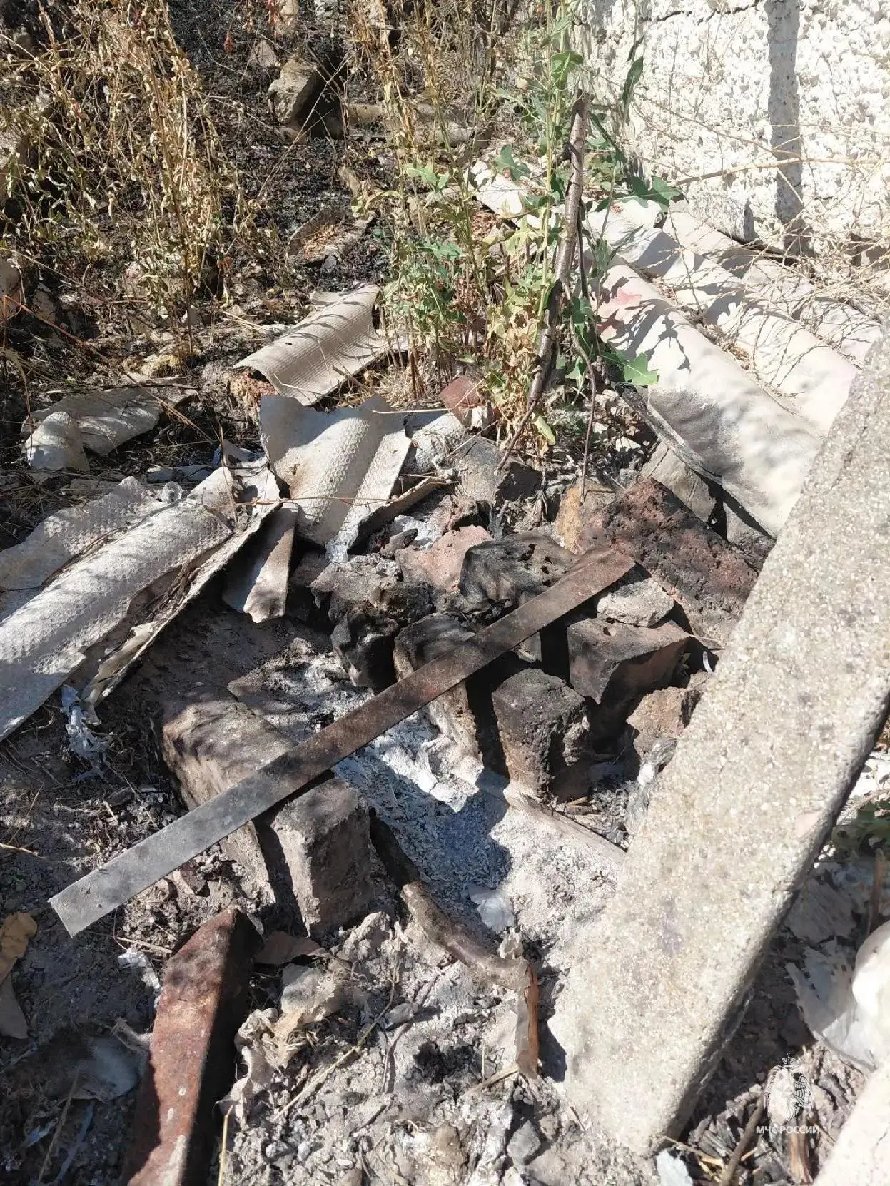 😡 Под Феодосией женщина развела костёр и сожгла 2,4 тысячи «квадратов» сухой травы
