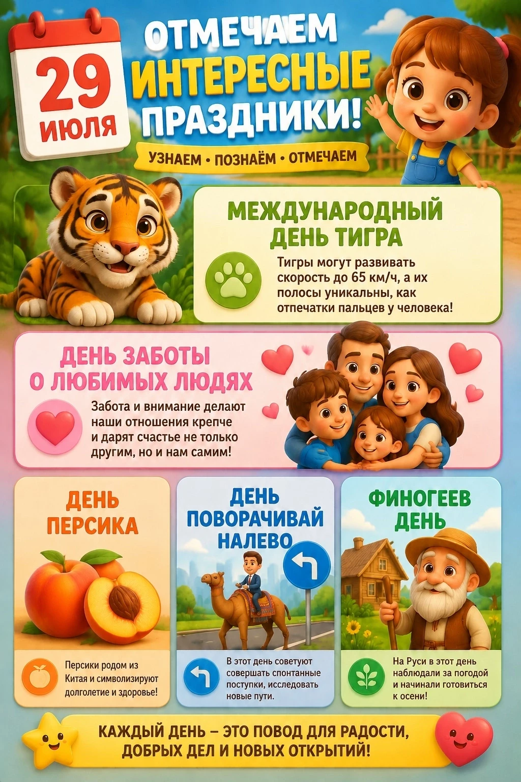 Сегодня празднуется много официальных и не официальных праздников. Среди них есть даже шуточный День
