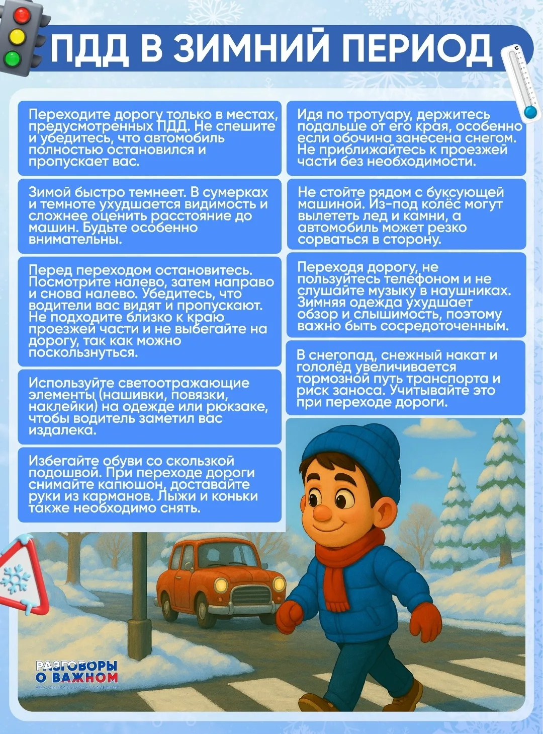 📌ПДД В ЗИМНИЙ ПЕРИОД

🚦Сегодня 15 декабря Савицкая Л. В. провела для обучающихся школы профилактич