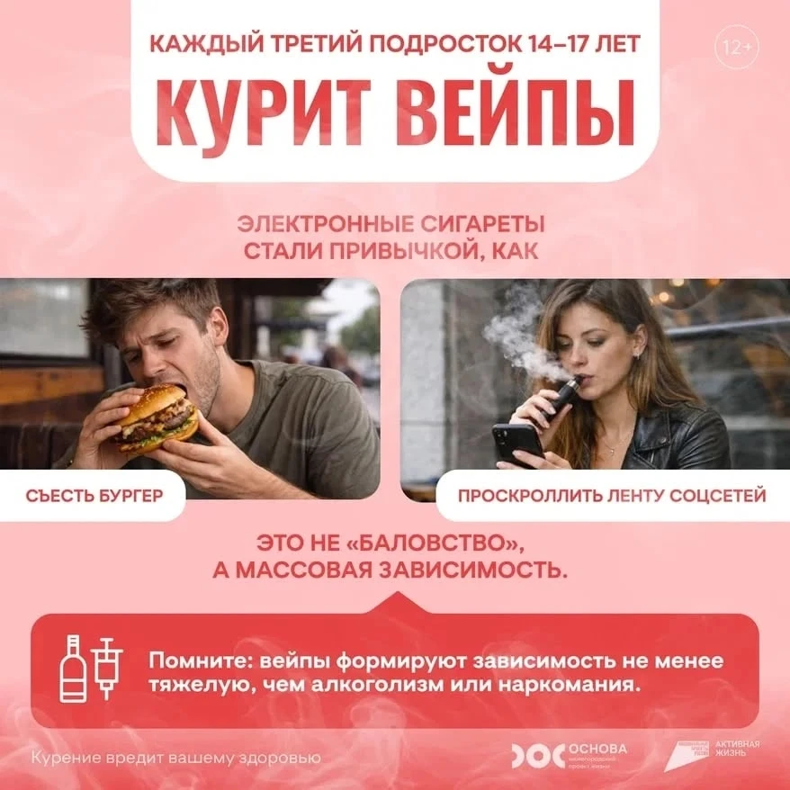Давайте объединим усилия, чтобы спасти наших детей от вреда электронных сигарет❗️