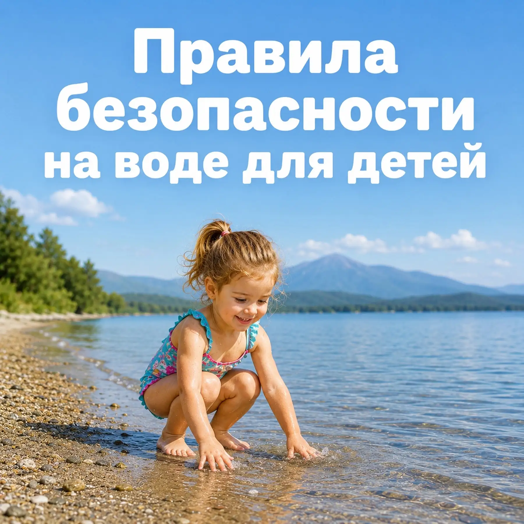 Отдых у воды должен быть безопасным. Именно взрослые несут ответственность за то, чтобы дети соблюда