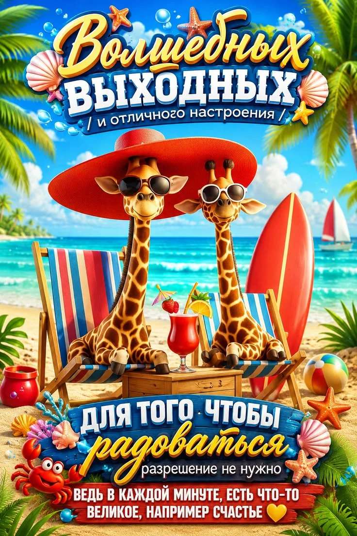 🍍Самых счастливых, 🍓сладких и 🌞солнечных выходных 🤩