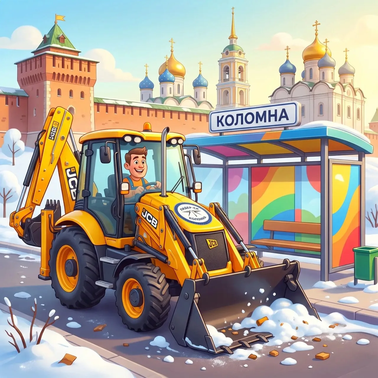 Коломна. Водитель на экскаватор-погрузчик JCB