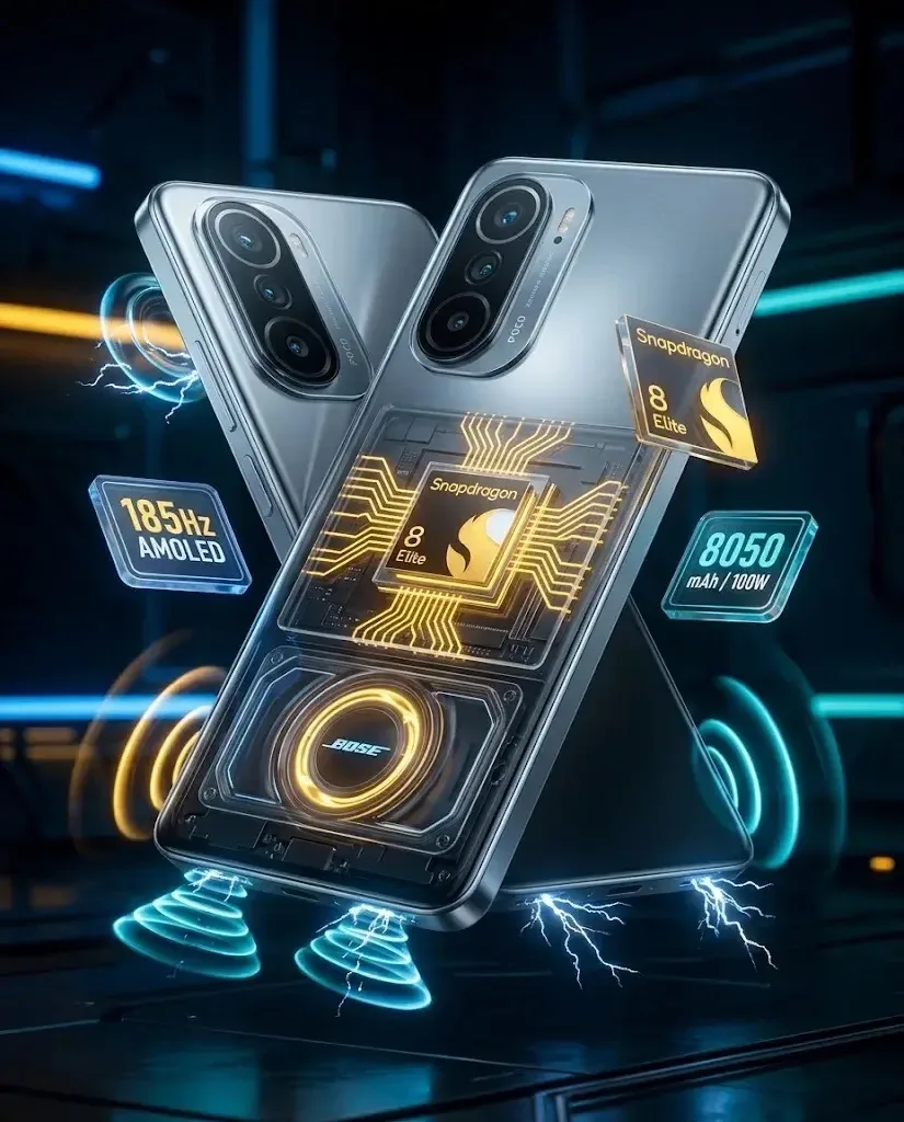 NT 🆕 |  POCO F9 Ultra: новый игровой флагман с чипом Snapdragon 8 Elite