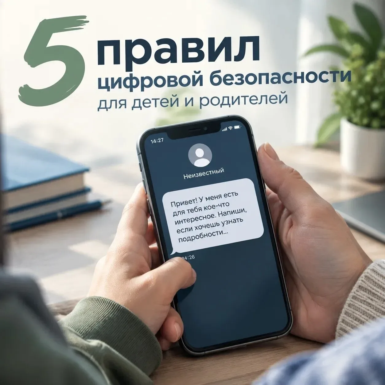 📱 Ребёнок получил странное сообщение: что делать родителю?