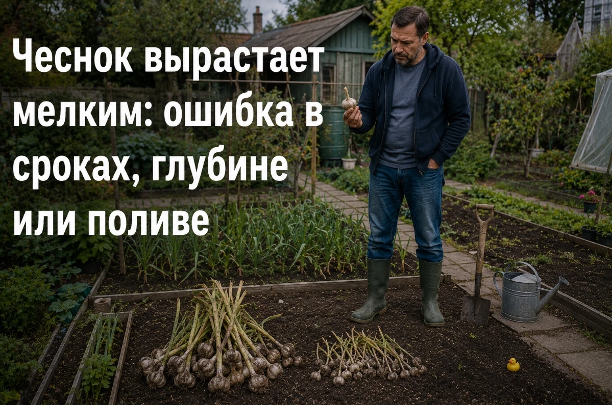 Мелкий чеснок — не приговор, а сигнал, что где-то промахнулись. Разберём три главные ош...