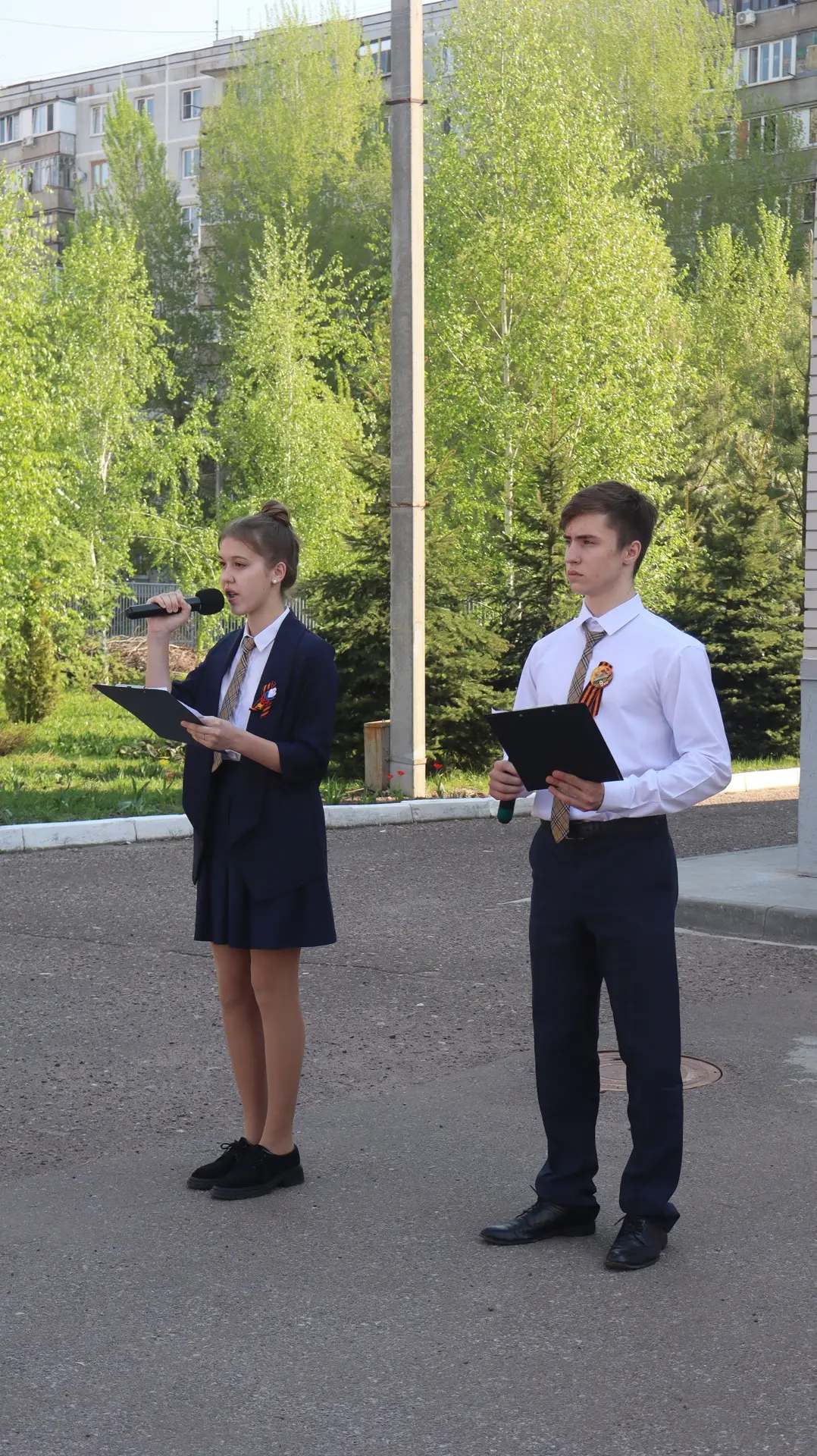Торжественная линейка ко Дню Победы 🕊