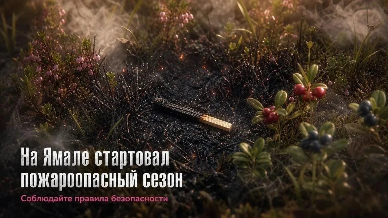📍На Ямале стартовал пожароопасный сезон. 
Он будет действовать с 20 мая до 21 сентября. В этот пери