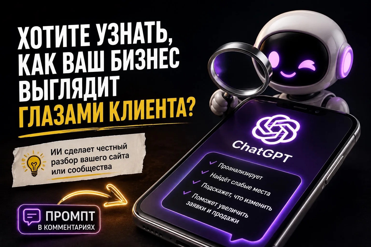 👀 ХОТИТЕ УЗНАТЬ, КАК ВАШ БИЗНЕС ВЫГЛЯДИТ ГЛАЗАМИ КЛИЕНТА?