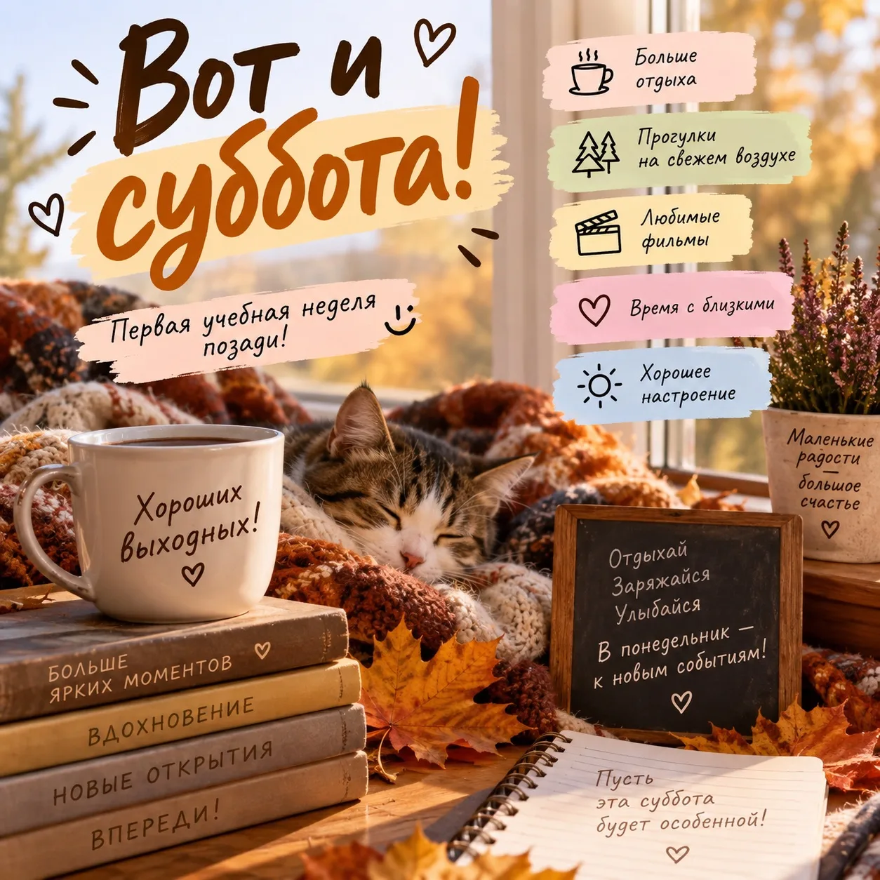 🍂 Вот и суббота!