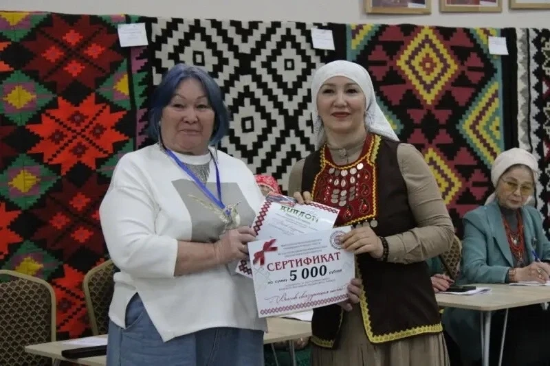 👍3 место у Мужаверовой Динары Раисовны в Республиканском фестивале-конкурсе паласного ...