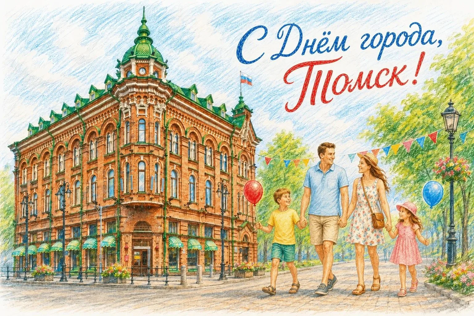 Дорогие томичи! Поздравляю вас с Днём города!

Сибирские Афины, город над Томью, центр науки и иннов
