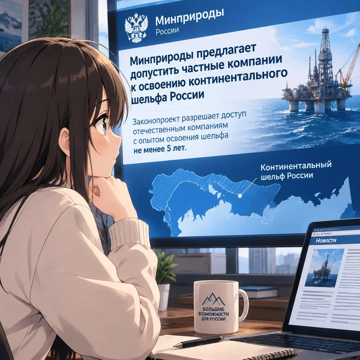Минприроды предлагает допустить частные компании к освоению континентального шельфа Рос...