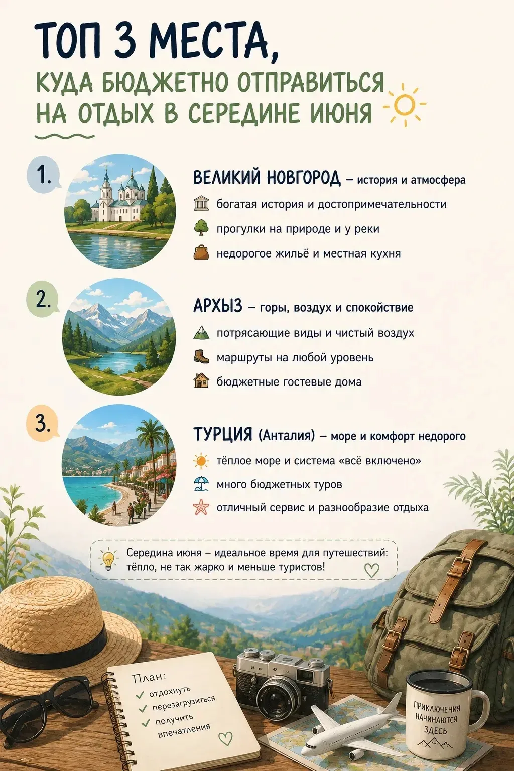 Если у вас мысли об отпуске появляются все чаще, а тратить на него целое состояние не х...