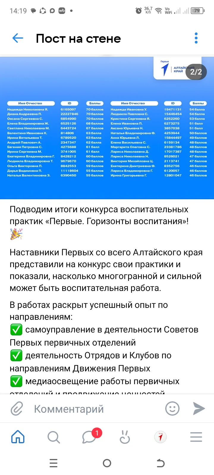 Медиа публикации