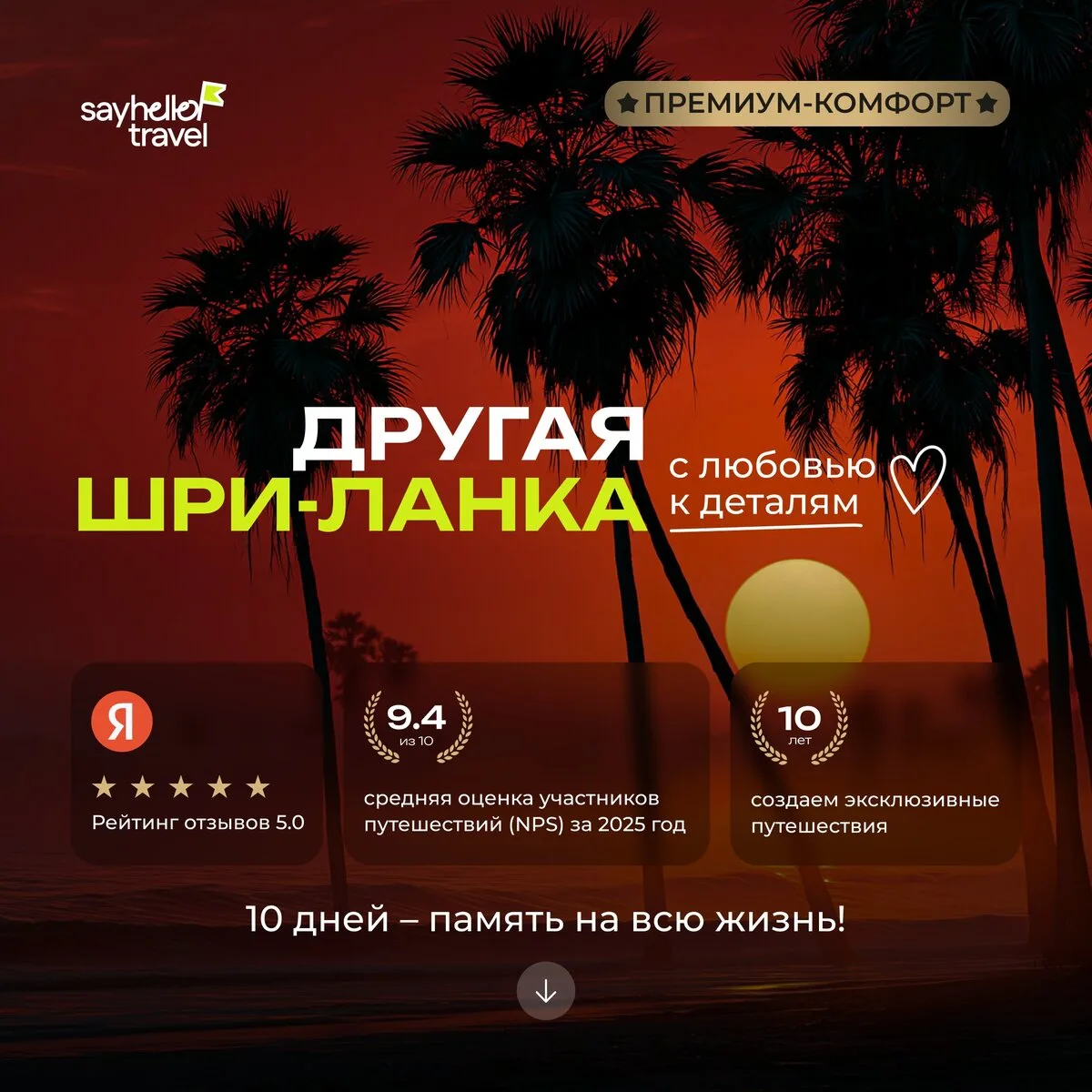 Тур на Шри-Ланку 2027: Слоны, сафари и Индийский океан