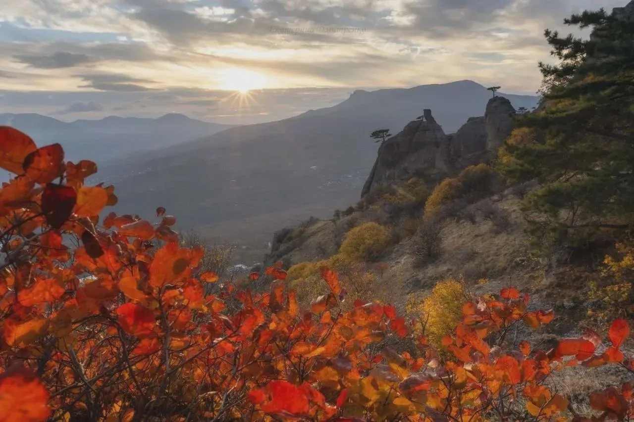 🍂 Осеннее солнце в окрестностях села Лучистое