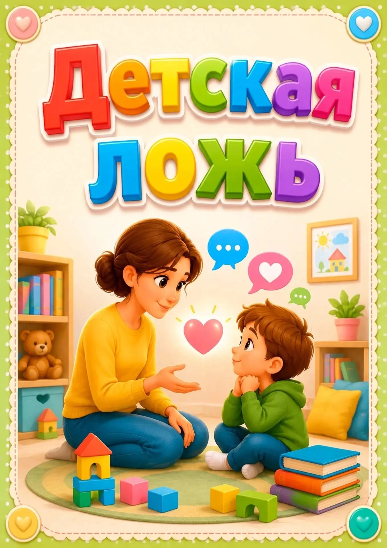 🧸 Детская ложь: почему дети говорят неправду и как реагировать