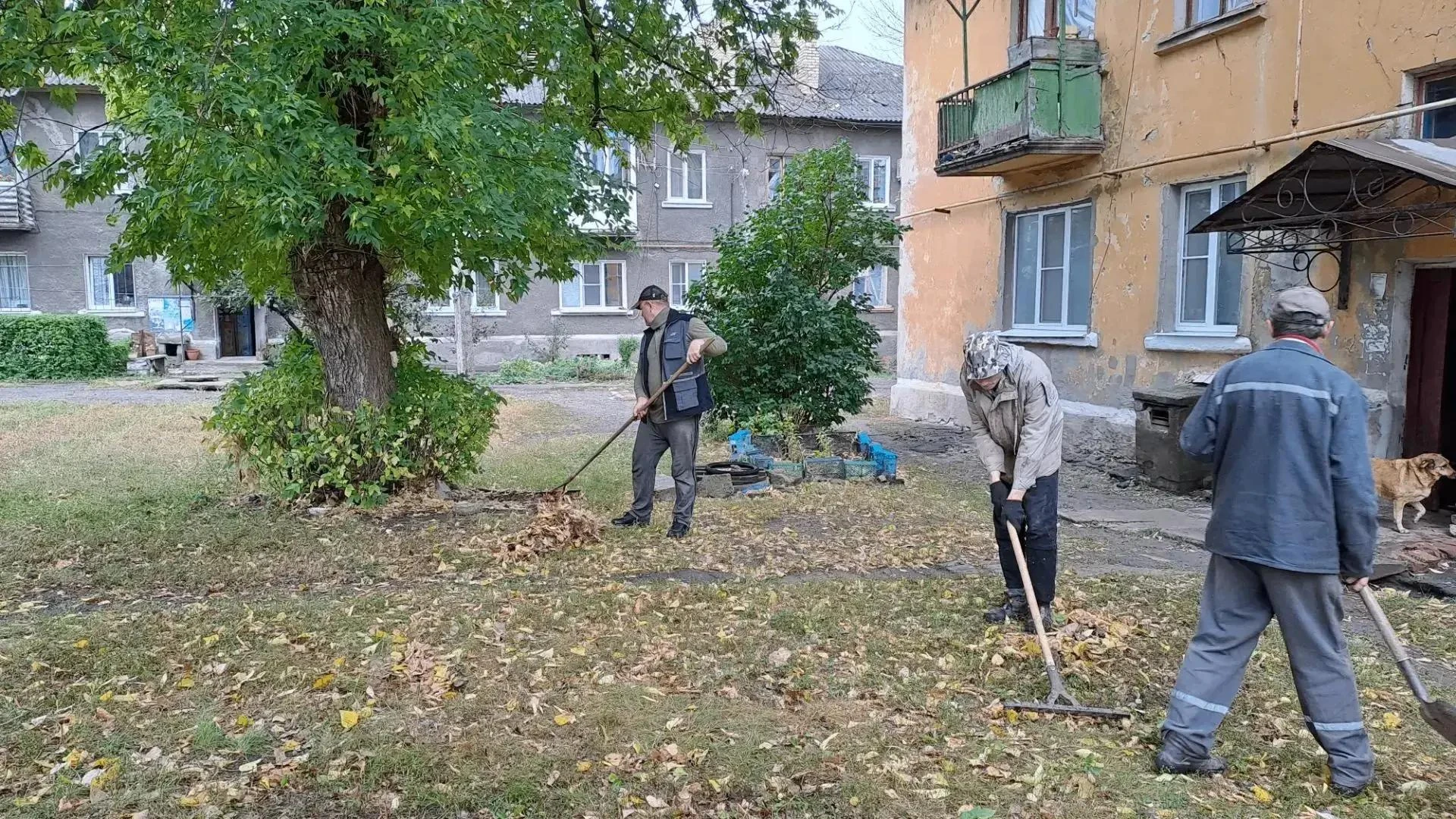 Старшие по домам показали пример: в Горловке прошёл субботник «Чистый четверг» в рамках...