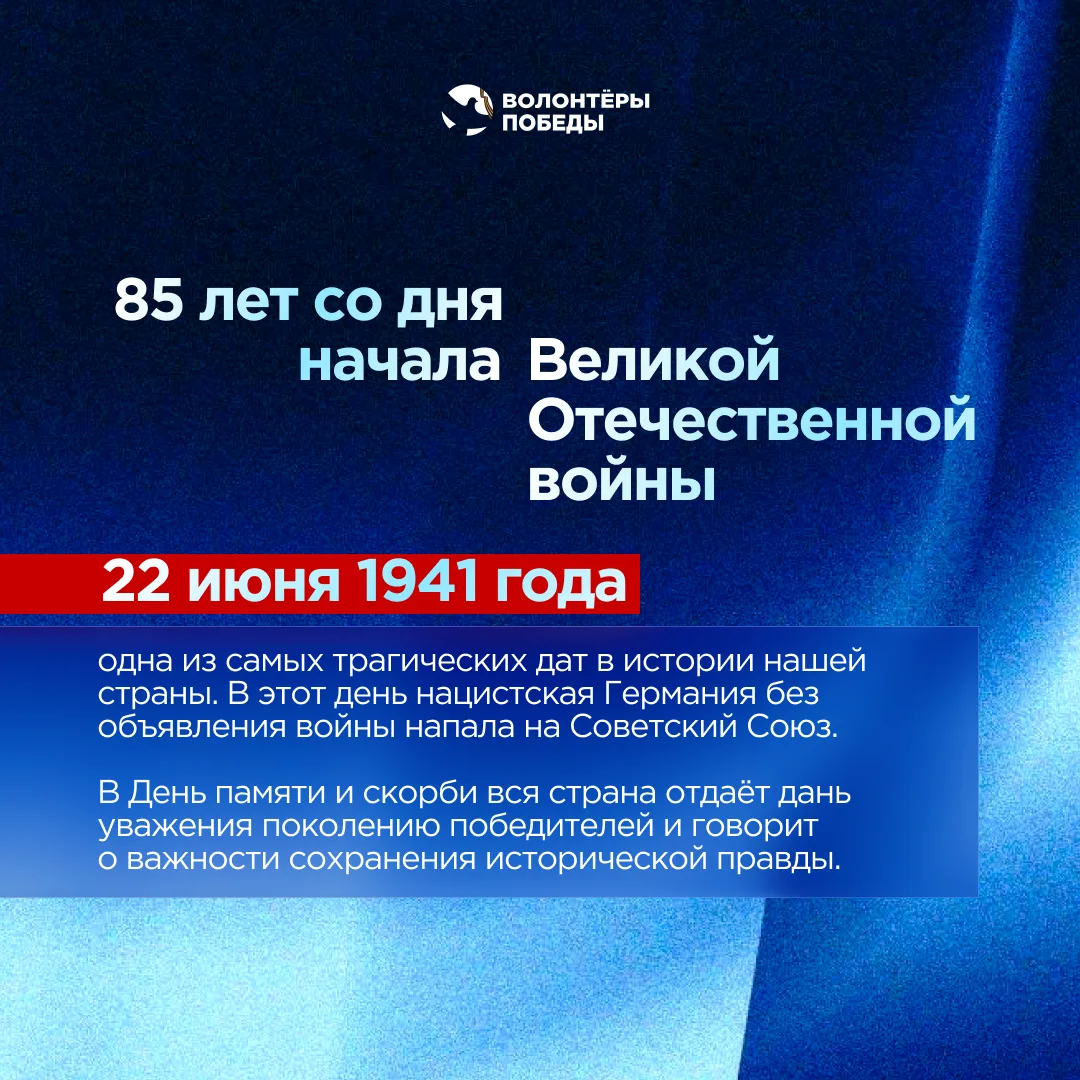🕯 22 июня 1941 года — дата, которую невозможно стереть из памяти. В этот день жизнь миллионов людей