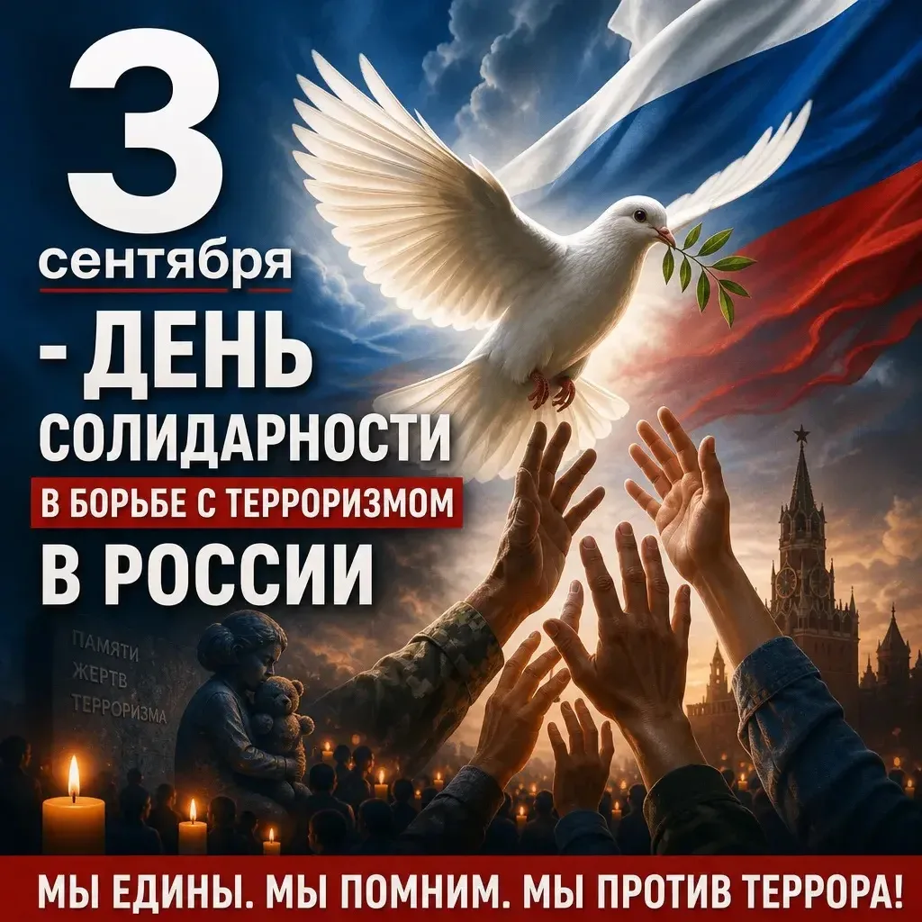 3 сентября - День солидарности в борьбе с терроризмом🕊