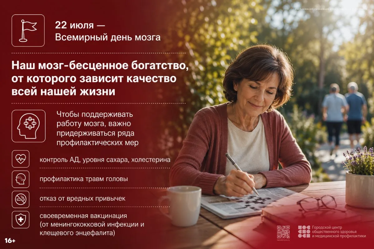 Неделя сохранения здоровья головного мозга

Поддержание функциональной активности мозга — ключевой э