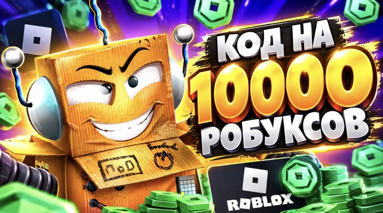 🎁СЛИЛИ КОД НА 10000 РОБУКСОВ БЕСПЛАТНО!