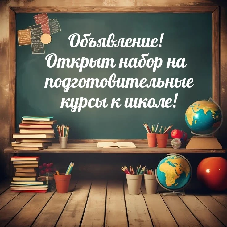 🔔 Объявление! Открыт набор на подготовительные курсы к школе!