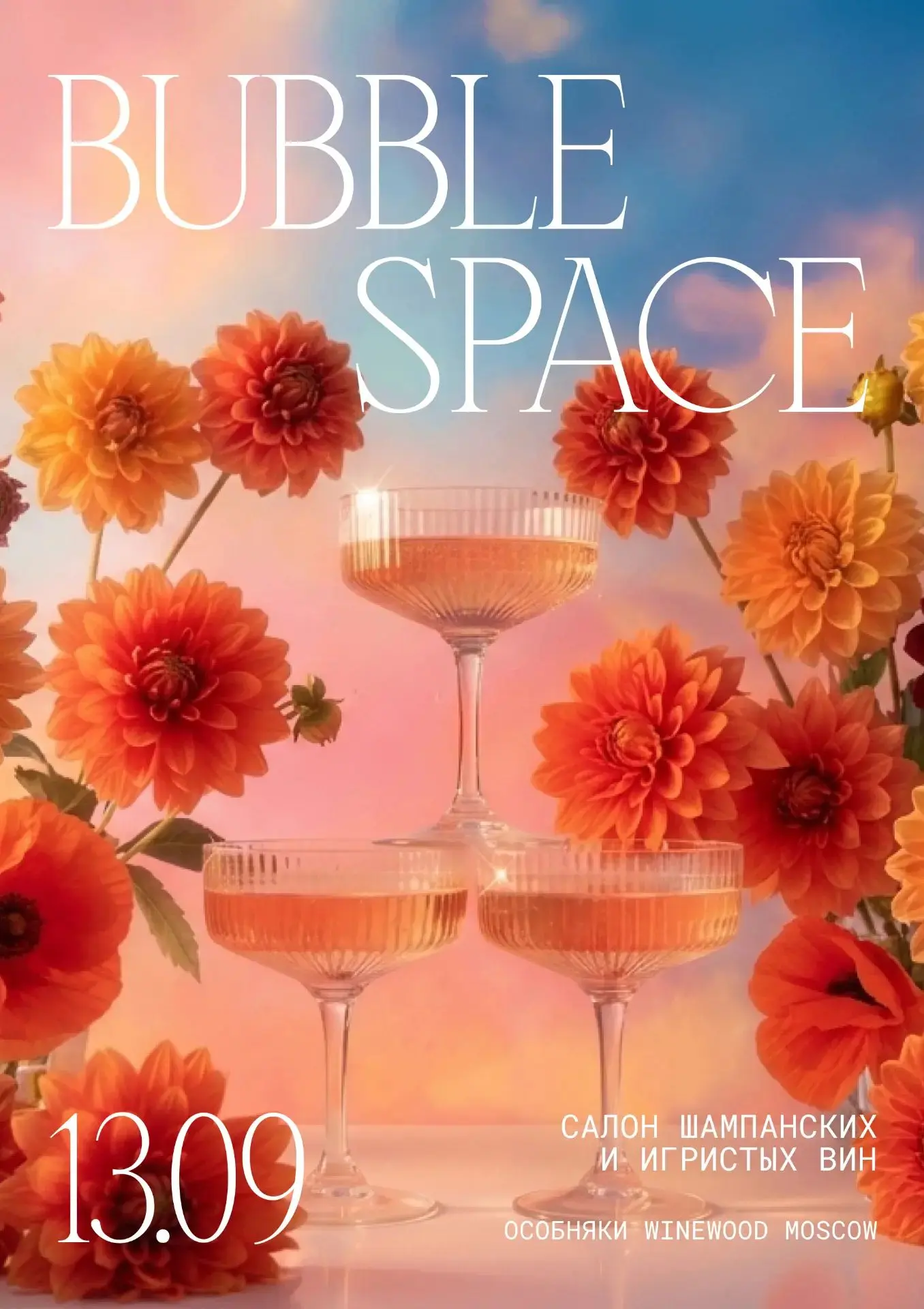 13 сентября встречаемся на 🫧Bubble Space — салоне игристых и шампанских вин на летней ...