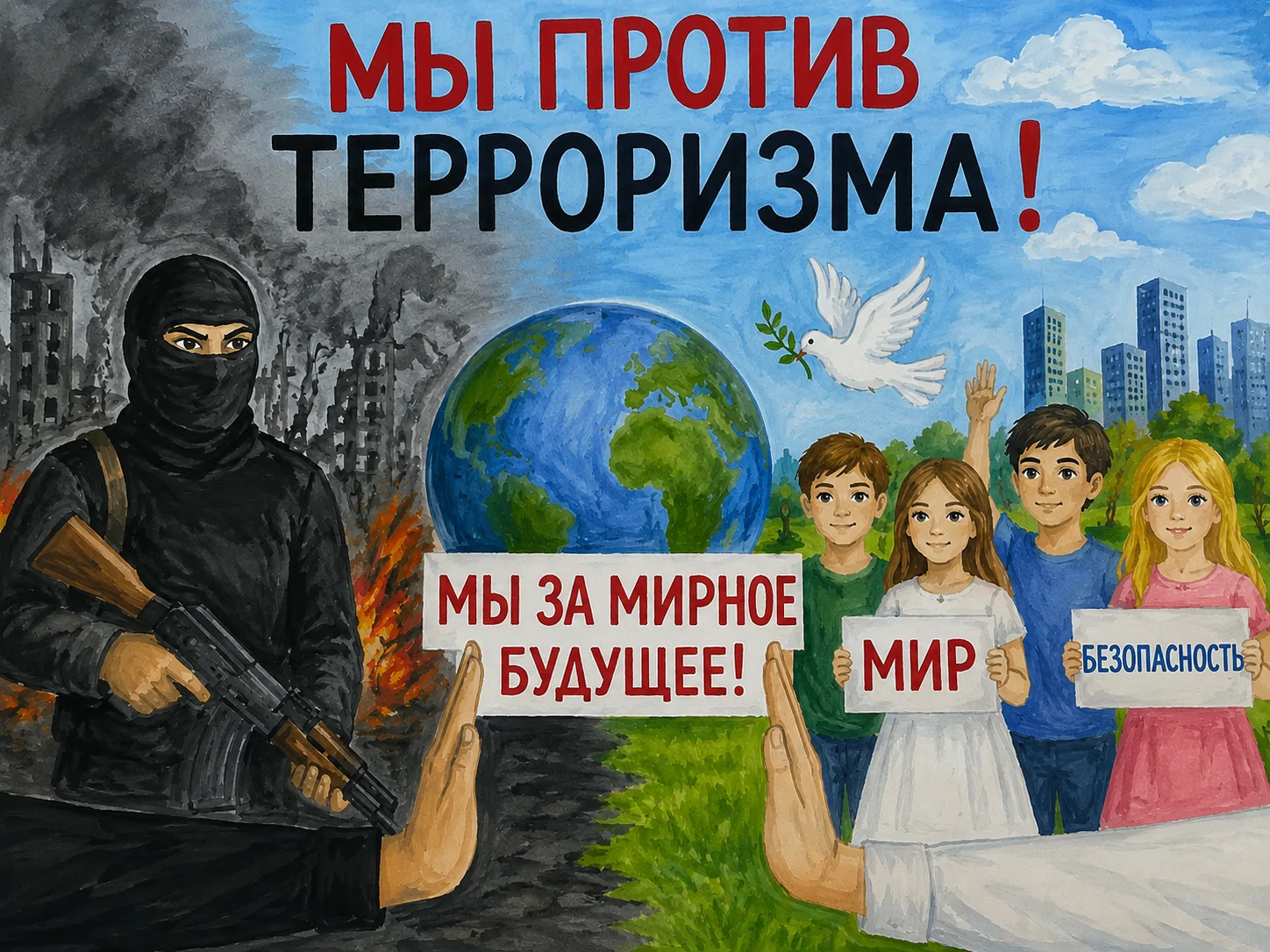 Администрация Абинского района проводит конкурс социальной рекламы «Мы против терроризм...