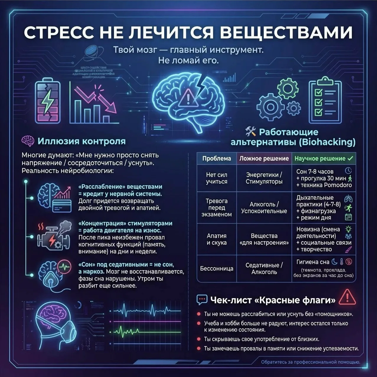 Стресс не лечится веществами