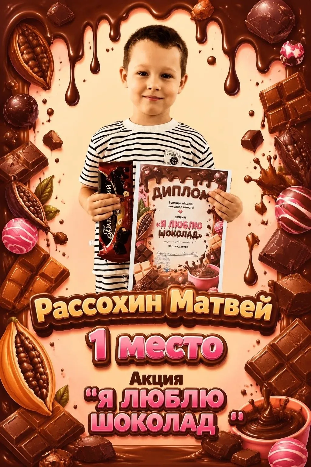🏆 СЛАДКАЯ ПОБЕДА!
 Итоги акции «Я люблю шоколад»!
Мы готовы объявить имена наших чемпионов в самой 
