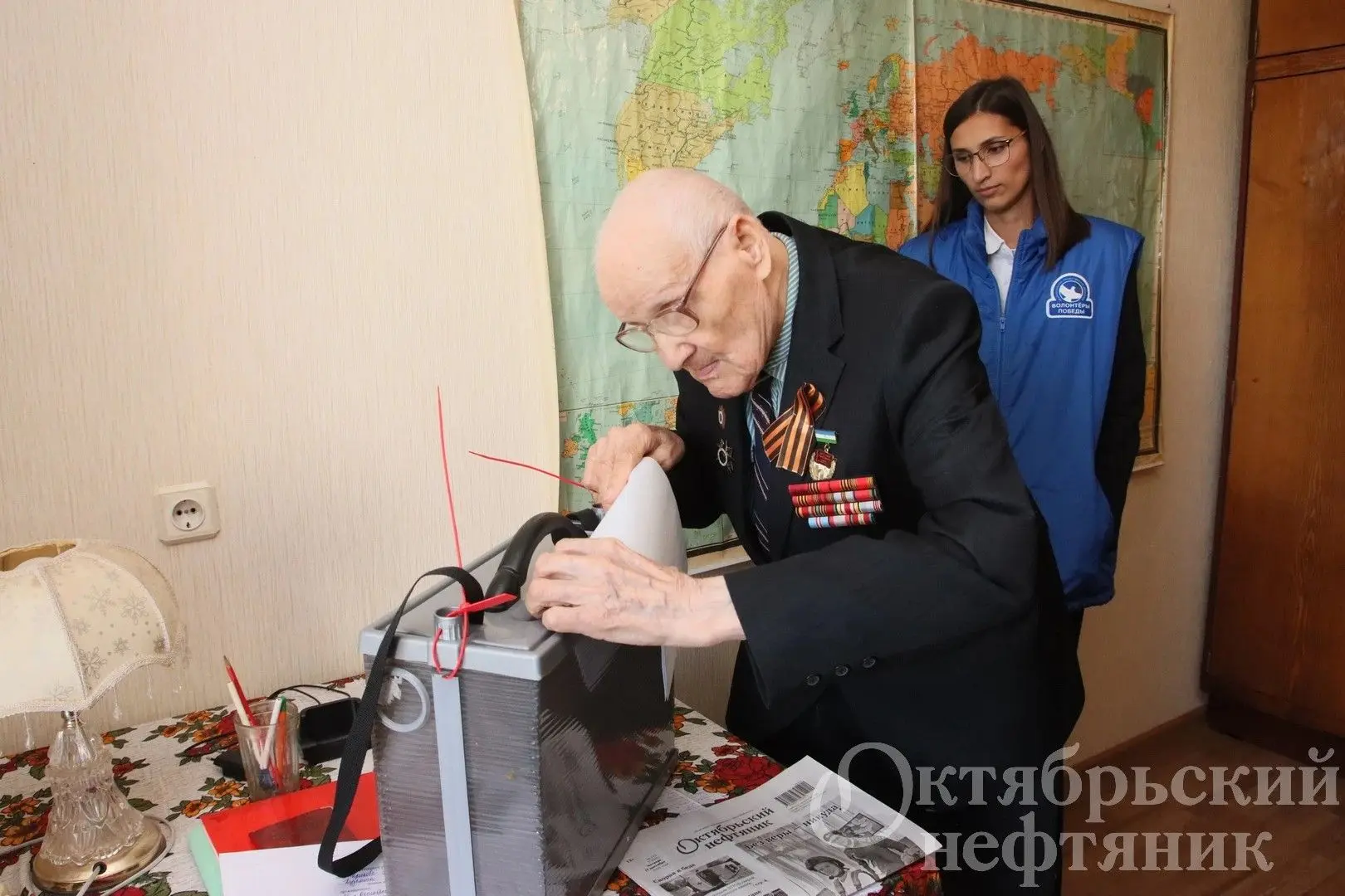 🇷🇺🎗 Октябрьскийның бердәнбер Бөек Ватан сугышы ветераны Геннадий Шариков Дәүләт Дума...