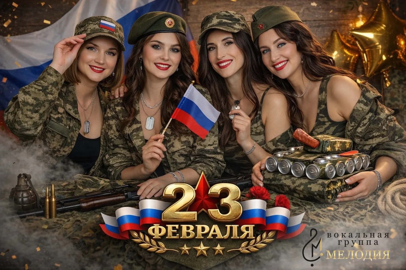 Дорогие мужчины, поздравляем вас с Днём защитника Отечества!🎉