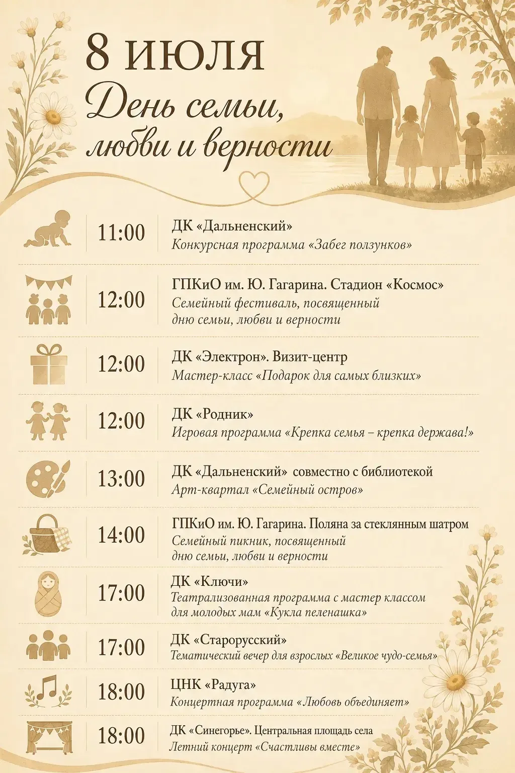 Семья — это место, где живет любовь