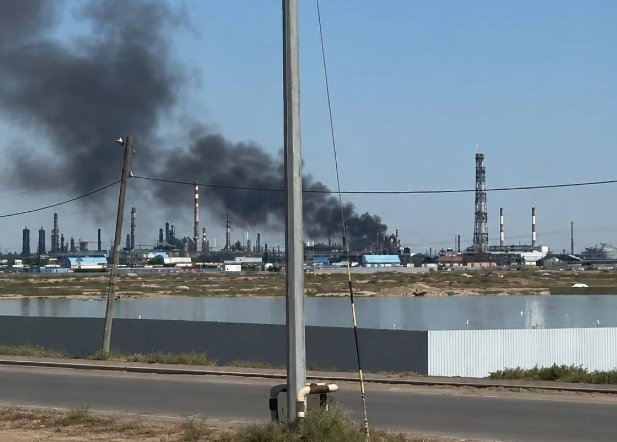 ❗️В Атырау (бывший Гурьев), который называют "нефтяной столицей Казахстана", возник пож...