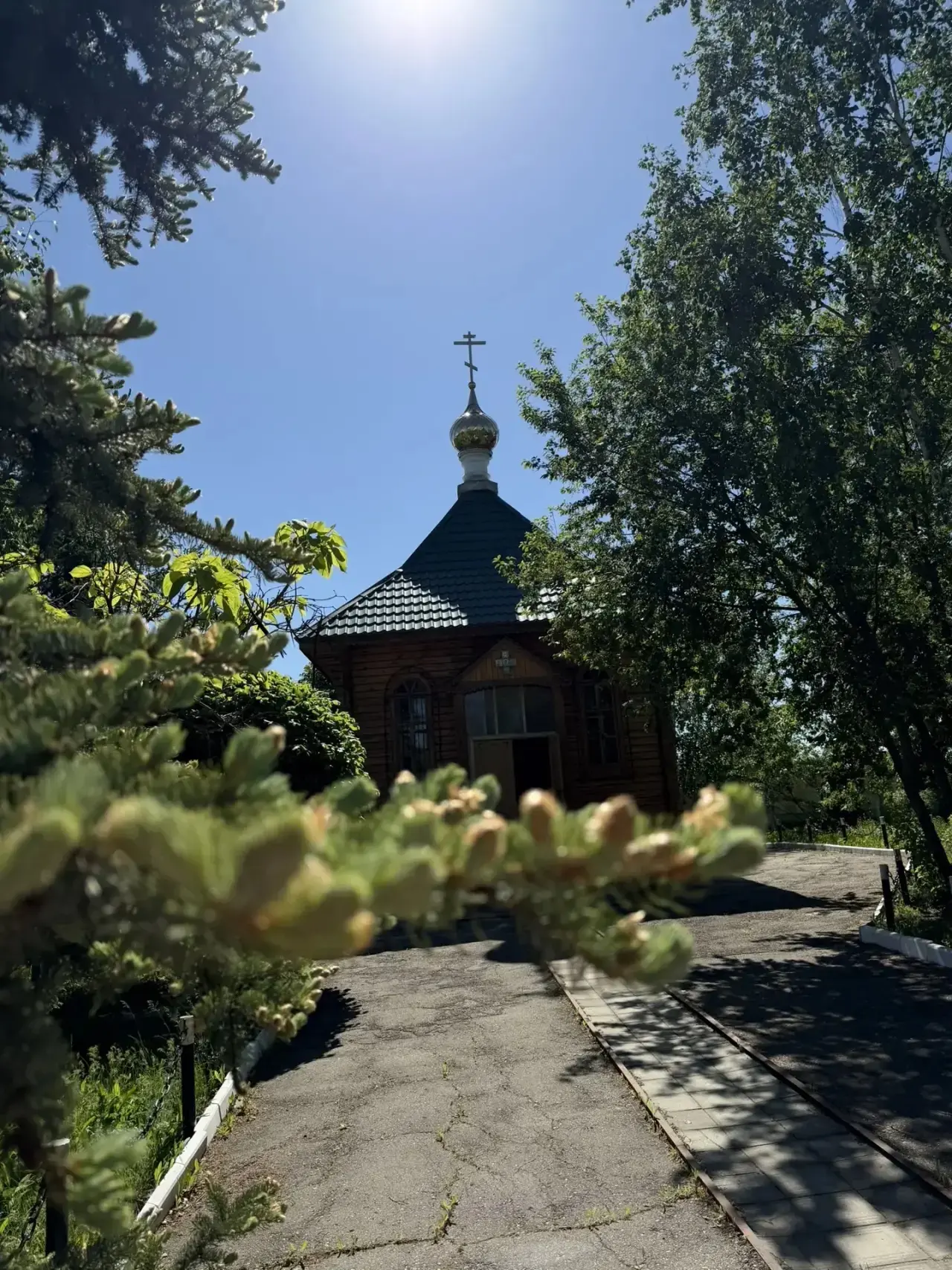 Утро на территории больницы 🌞🌺