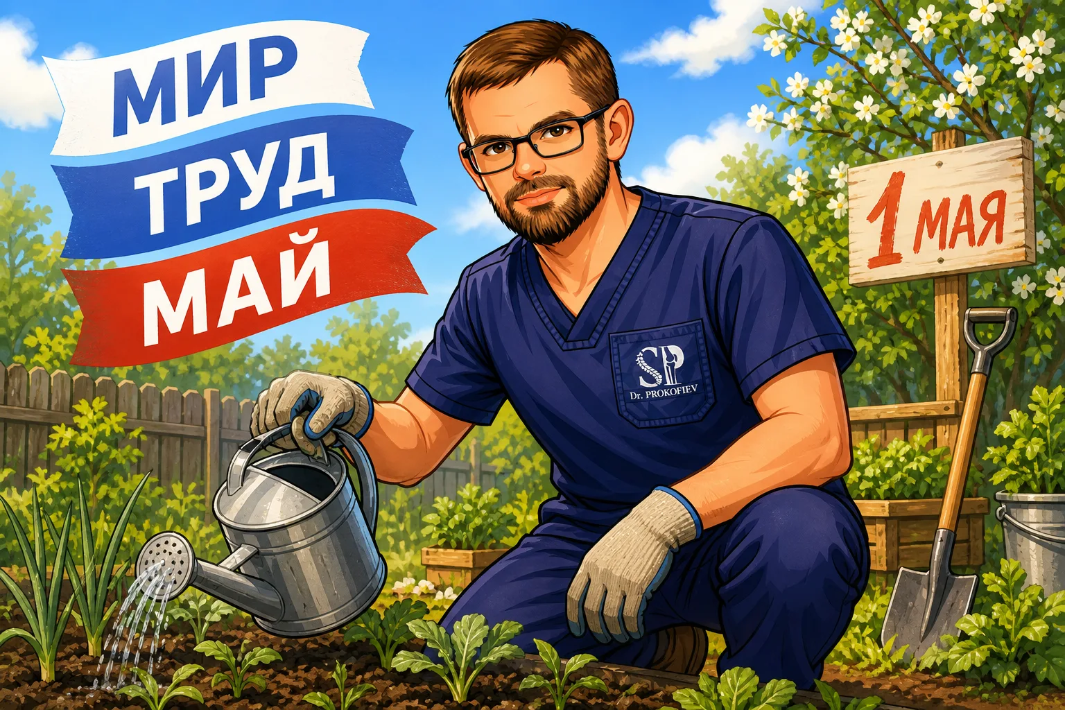 Уважаемые пациенты, 1 мая - официальное открытие сезона «я только немного на даче поработаю и всё» 😄