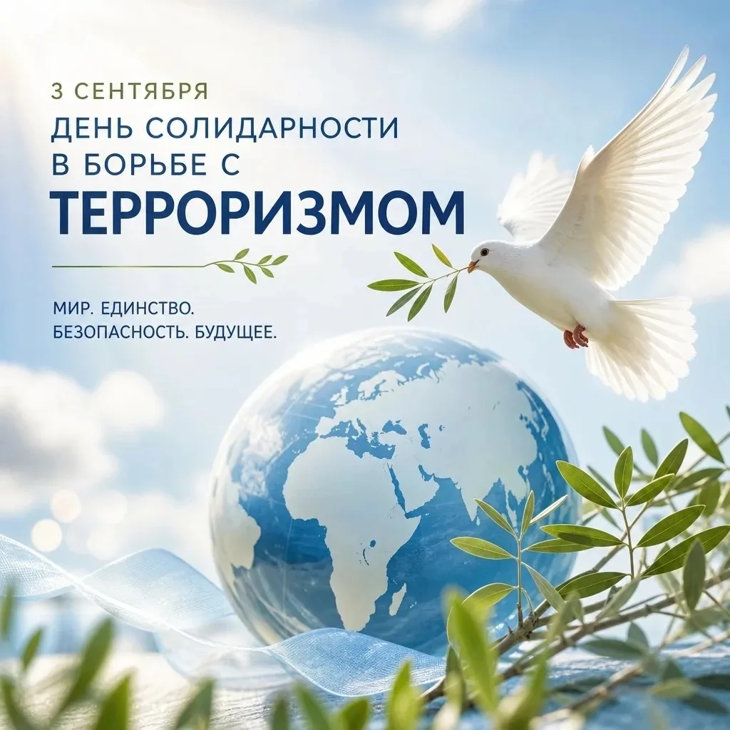 🕊 День солидарности в борьбе с терроризмом — день, когда особенно важно помнить и не з...