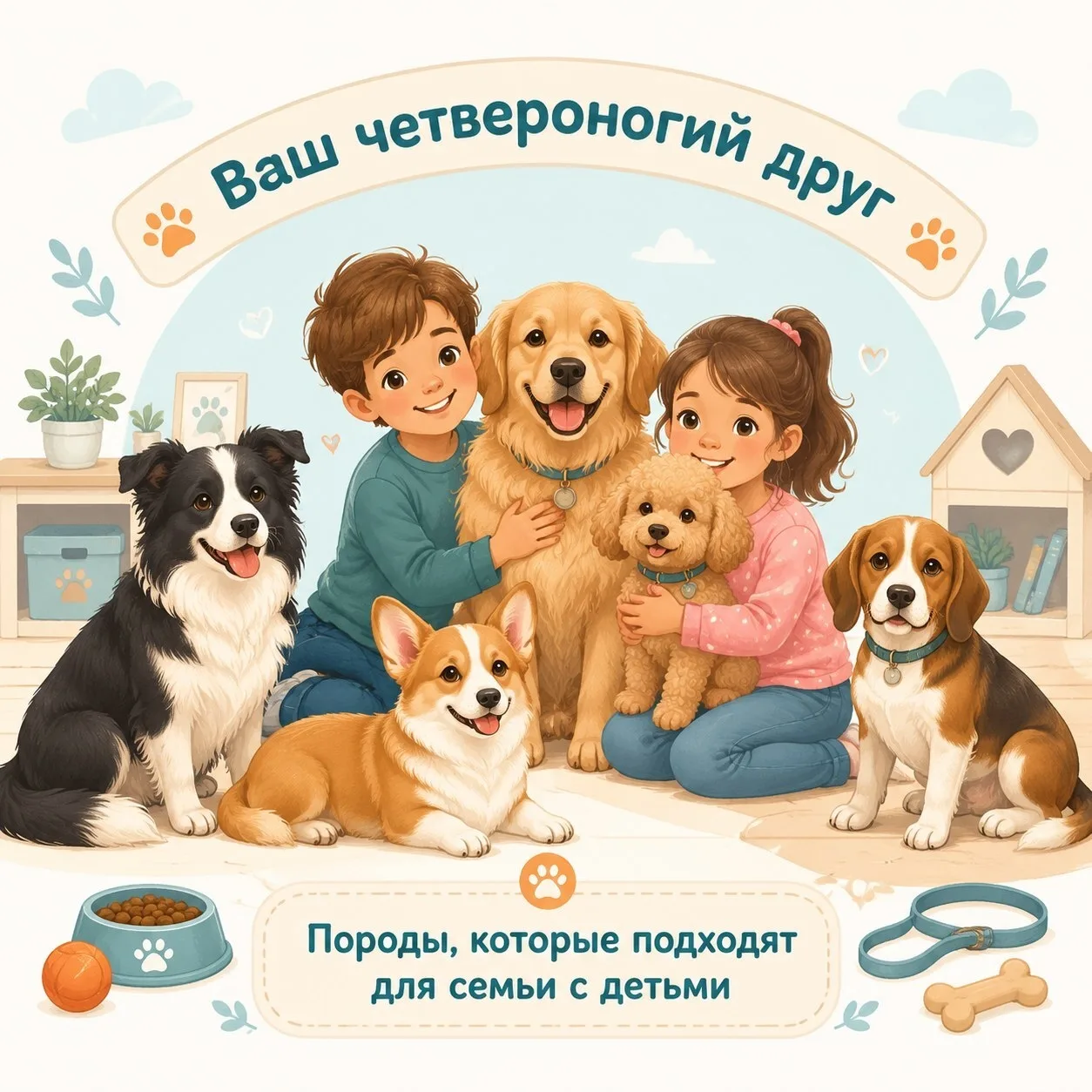 Собака для семьи с ребёнком: как выбрать подходящую породу?  

Если вы всё чаще задумываетесь о пито