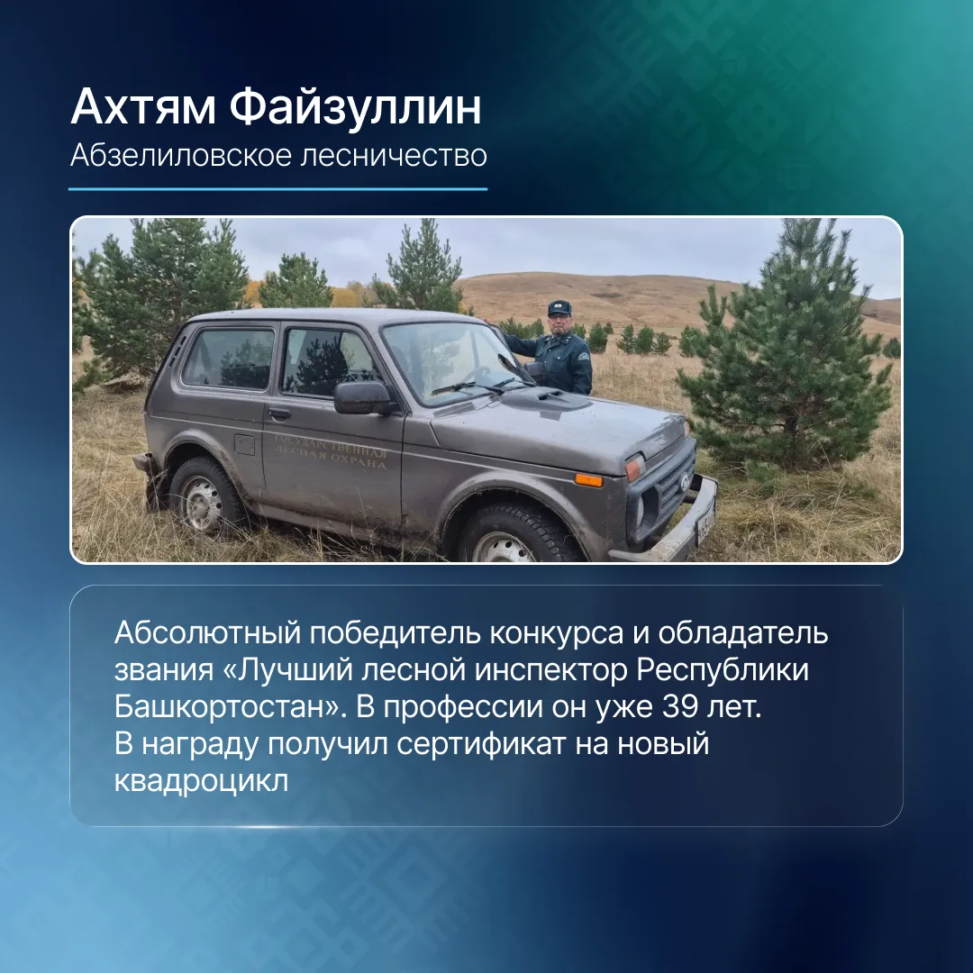Знакомьтесь с лучшими лесными инспекторами Башкортостана!